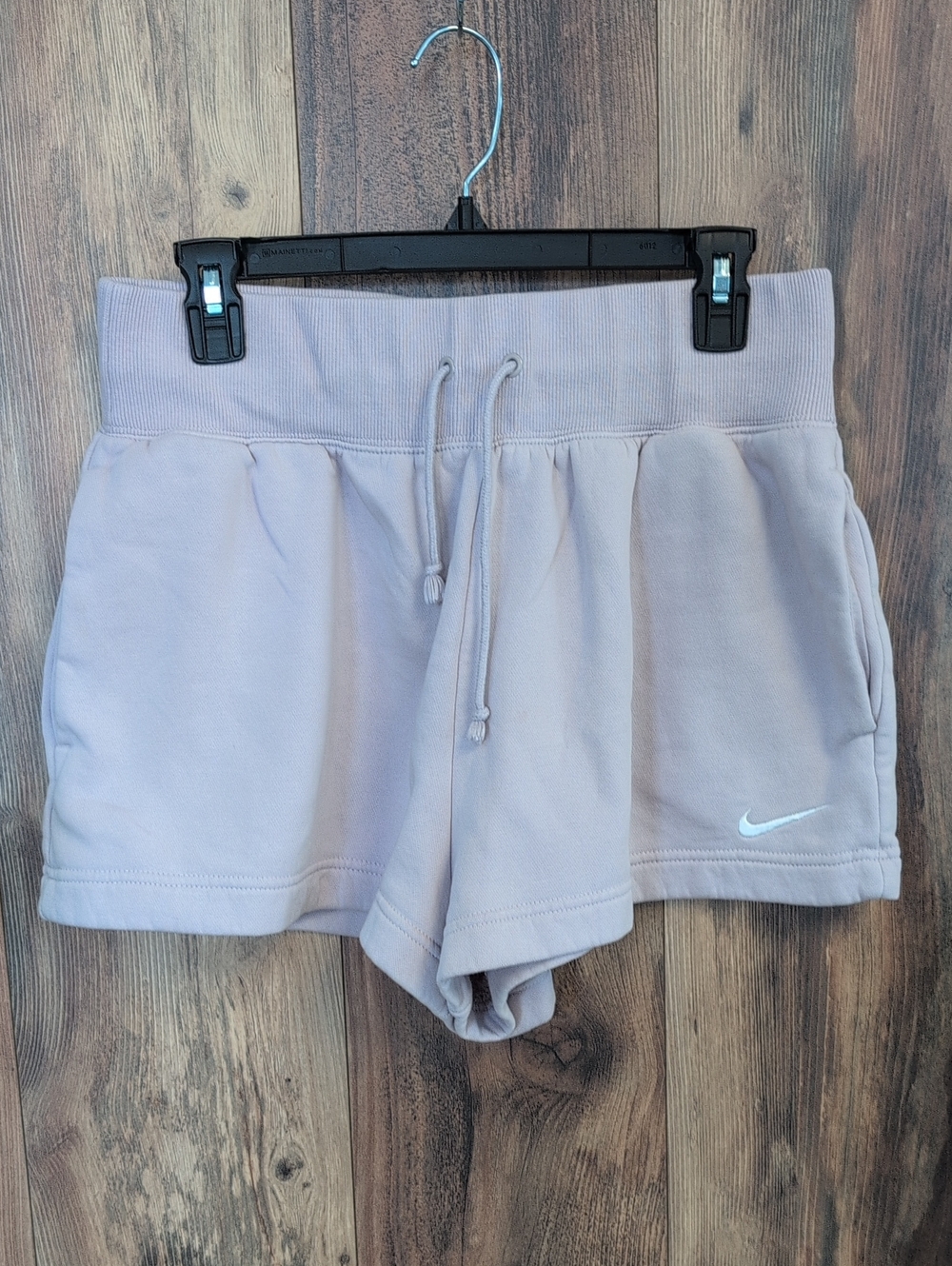 Nike Light Lavender Drawstring Fleece Athletic Shorts L 966A